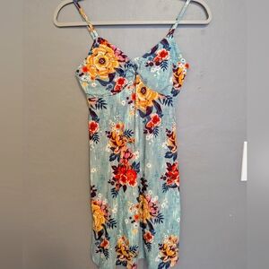 Floral Spaghetti Strap Dress